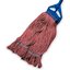 36943005 - X-LRG RED LOOPED END MOP W/BLUE BAND  - 4 PLY SYNT