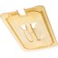 10471U13 - StorPlus™ High Heat Handled Notched Universal Food Pan Lid 1/3 Size - Amber