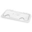 10280Z07 - StorPlus™ EZ Access Hinged Notched Universal Food Pan Lid 1/3 Size - Clear