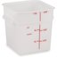 11963PE02 - Squares Polyethylene Food Storage Container 8 qt - White