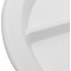 4351602 - Dallas Ware® Melamine 3-Compartment Deep Plate 9" - White