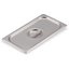 607130C - DuraPan™ Stainless Steel Steam Table Hotel Pan Handled Cover 1/3 Size
