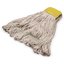 369513B00 - SMALL LOOPED-END MOP NATURAL W/YELLOW BAND - 4 PLY