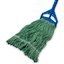 369320M09 - ANTI-MICROBIAL MED GREEN LOOPED-END MOP W/GREEN BA
