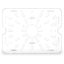 1023507 - StorPlus™ Polycarbonate Food Pan Drain Grate 1/2 Size - Clear