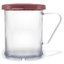 4250S55 - SAN Shaker/Dredge With Seasoning Lid 1 cup / 8 oz / Hole Dia 0.085 - Rose