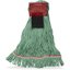 369424S09 - LRG GREEN RED BAND MOP W/LOOPED-END - GREEN W/ SCR