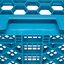 RF14 - OptiClean™ Flatware Rack 18.25" Compartment - Carlisle Blue