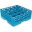 RG16-214 - OptiClean™ 16-Compartment Divided Glass Rack with 2 Extenders 7.12" - Carlisle Blue