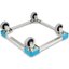 C2220A14 - E-Z Glide™ Open Aluminum Dolly Without Handle 20.63" x 20.63" x 6.5" - Carlisle Blue