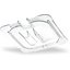 10311U07 - StorPlus™ Polycarbonate Notched Handled Universal Lid 1/6 Size - Clear