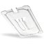10271U07 - StorPlus™ Polycarbonate Notched Handled Universal Lid 1/3 Size - Clear
