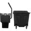 8690403 - OmniFit™ 35qt Mop Bucket Combo: Side Press Wringer 35qt - Black