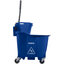 8690414 - OmniFit™ 35qt Mop Bucket Combo: Side Press Wringer 35qt - Blue