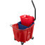 9690405 - OmniFit™ 35qt Mop Bucket Combo - Side Press Wringer & Soiled Water Insert 35qt - Red
