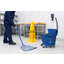 9690414 - OmniFit™ 35qt Mop Bucket Combo - Side Press Wringer & Soiled Water Insert 35qt - Blue