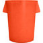 84105524 - Bronco™ Round Waste Bin Trash Container 55 Gallon - Orange
