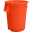 84105524 - Bronco™ Round Waste Bin Trash Container 55 Gallon - Orange