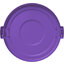 84103389 - Bronco™ Round Waste Bin Trash Container Lid 32 Gallon - Purple