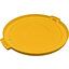 84104504 - Bronco™ Round Waste Bin Trash Container Lid 44 Gallon - Yellow