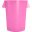 84104426 - Bronco™ Round Waste Bin Trash Container 44 Gallon - Bright Pink