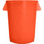 84102024 - Bronco™ Round Waste Bin Trash Container 20 Gallon - Orange