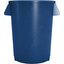 84103214 - Bronco™ Round Waste Bin Trash Container 32 Gallon - Blue