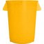 84102004 - Bronco™ Round Waste Bin Trash Container 20 Gallon - Yellow