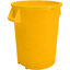 84102004 - Bronco™ Round Waste Bin Trash Container 20 Gallon - Yellow