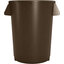 84103201 - Bronco™ Round Waste Bin Trash Container 32 Gallon - Brown