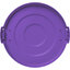 84101189 - Bronco™ Round Waste Bin Trash Container Lid 10 Gallon - Purple