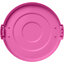 84101126 - Bronco™ Round Waste Bin Trash Container Lid 10 Gallon - Bright Pink