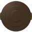 84101101 - Bronco™ Round Waste Bin Trash Container Lid 10 Gallon - Brown