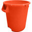 84101024 - Bronco™ Round Waste Bin Trash Container 10 Gallon - Orange