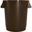 84101001 - Bronco™ Round Waste Bin Trash Container 10 Gallon - Brown