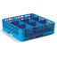 RG9-114 - OptiClean™ 9-Compartment Divided Glass Rack with 1 Extender 5.56" - Carlisle Blue