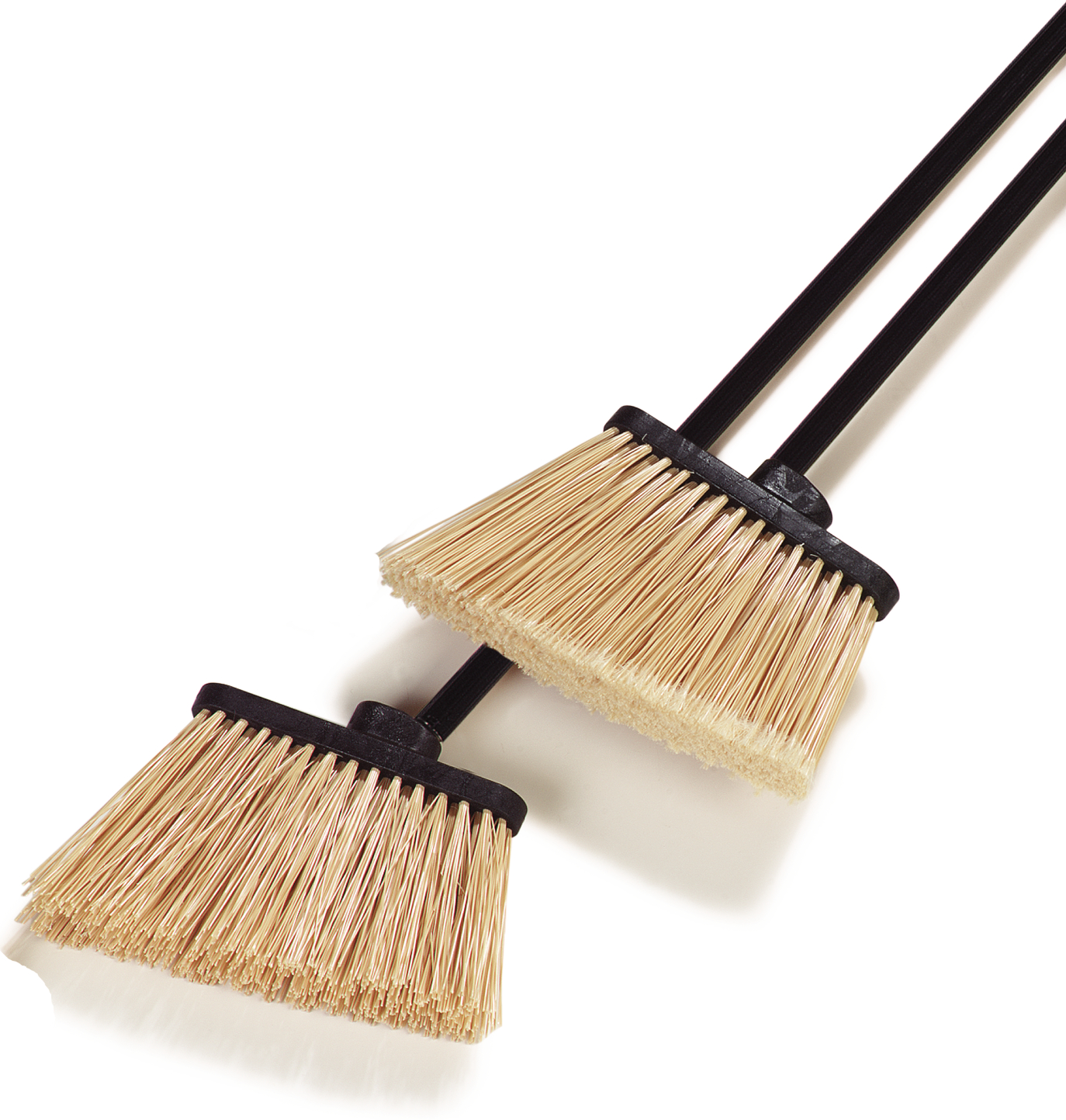 3686500 DuoSweep® Flagged Angle Lobby Broom with Handle 48