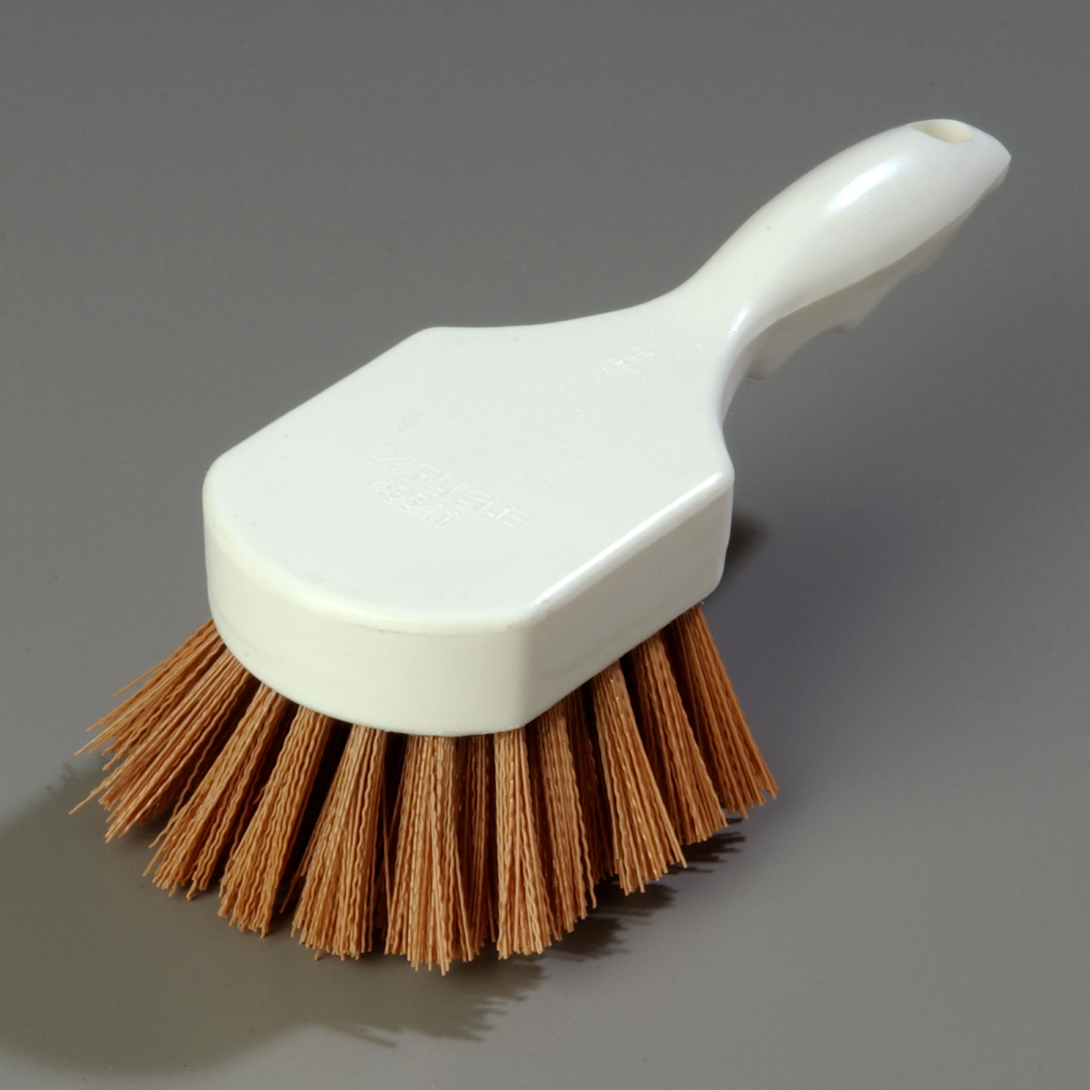 Sparta Utility Scrub Brush with Polyester Bristles 8 x 3 - Tan