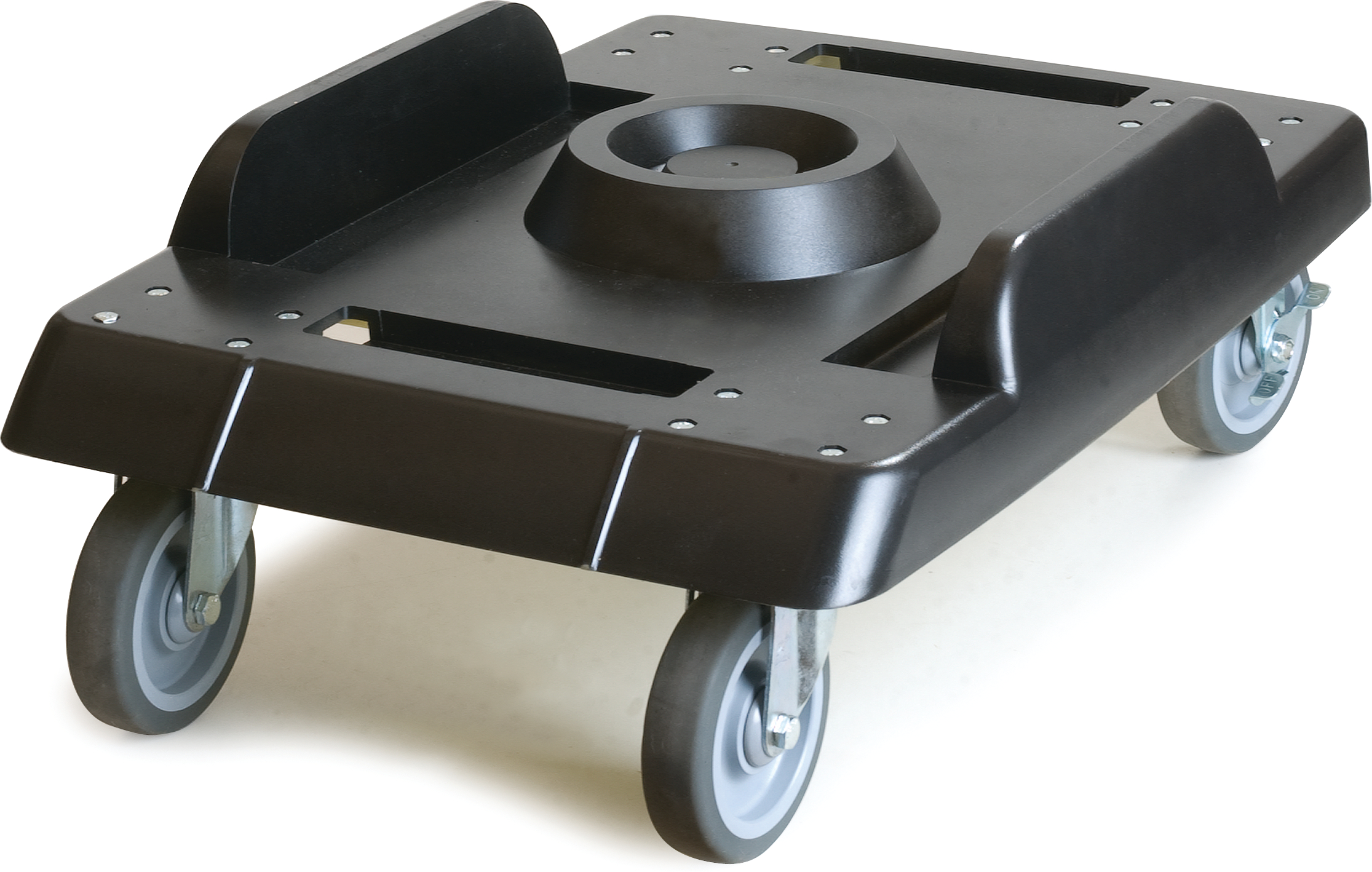 Dolly for End Loader With Casters - Black