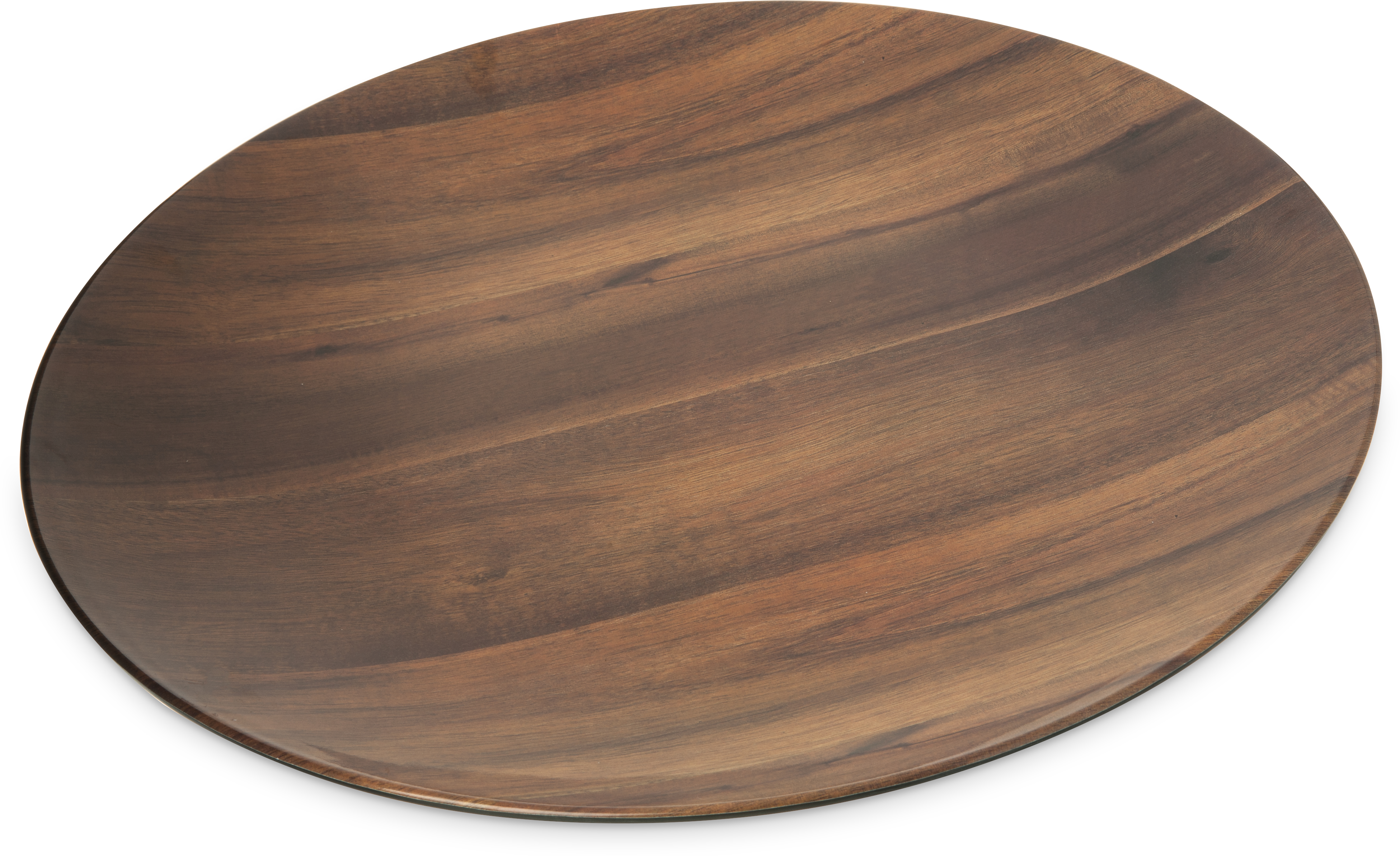 Epicure Acacia Grain Round Platter 19.25 - Dark Woodgrain