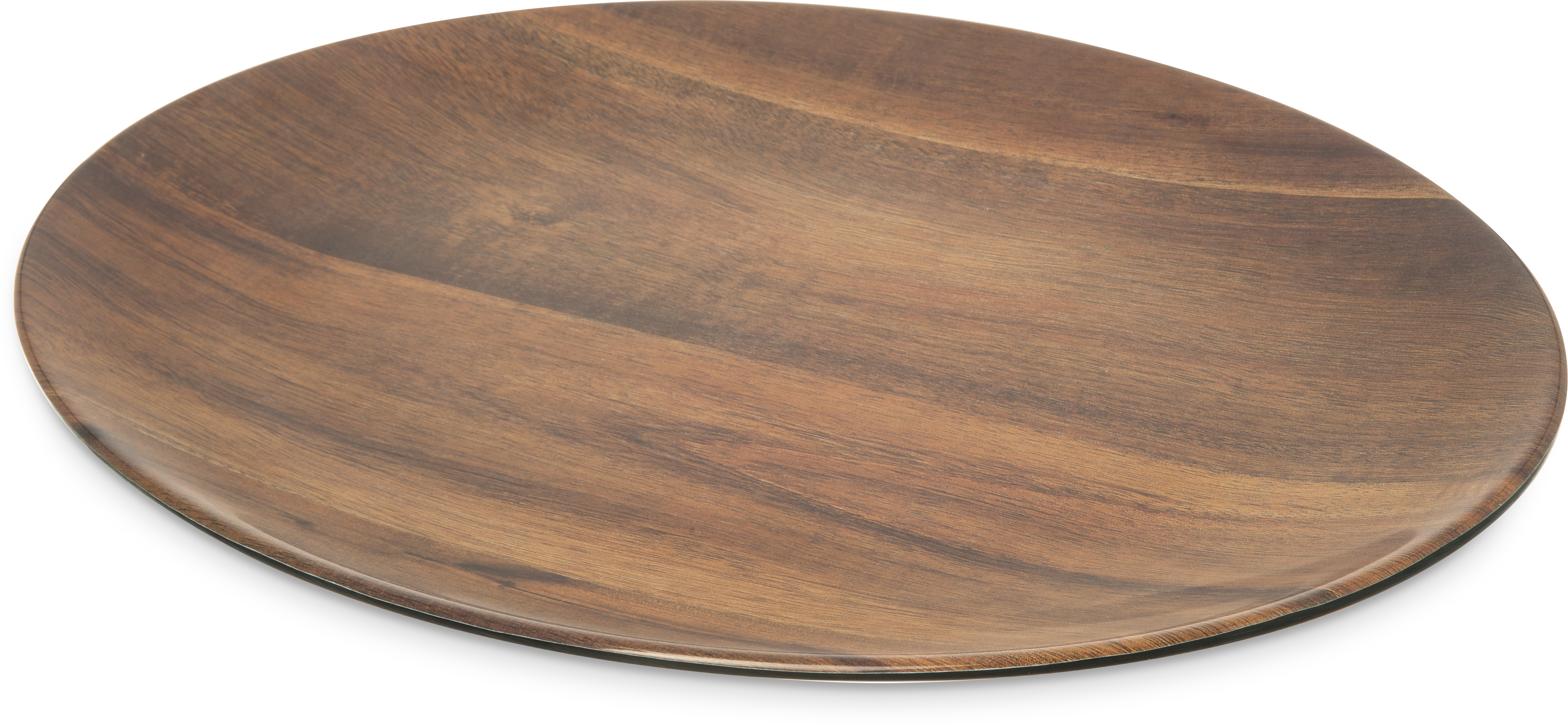 Epicure Acacia Grain Oval Platter 18 x 15 - Dark Woodgrain