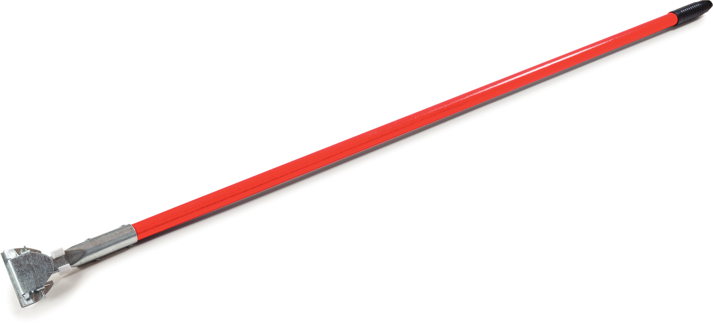 Fiberglass Dust Mop Handle with Clip-On Connector 60 - Red