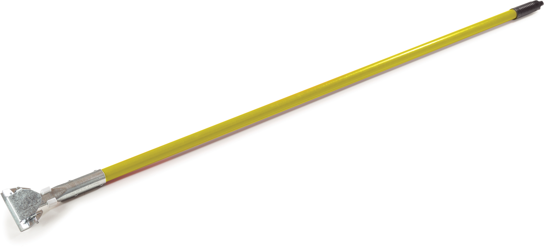 Fiberglass Dust Mop Handle with Clip-On Connector 60 - Yellow