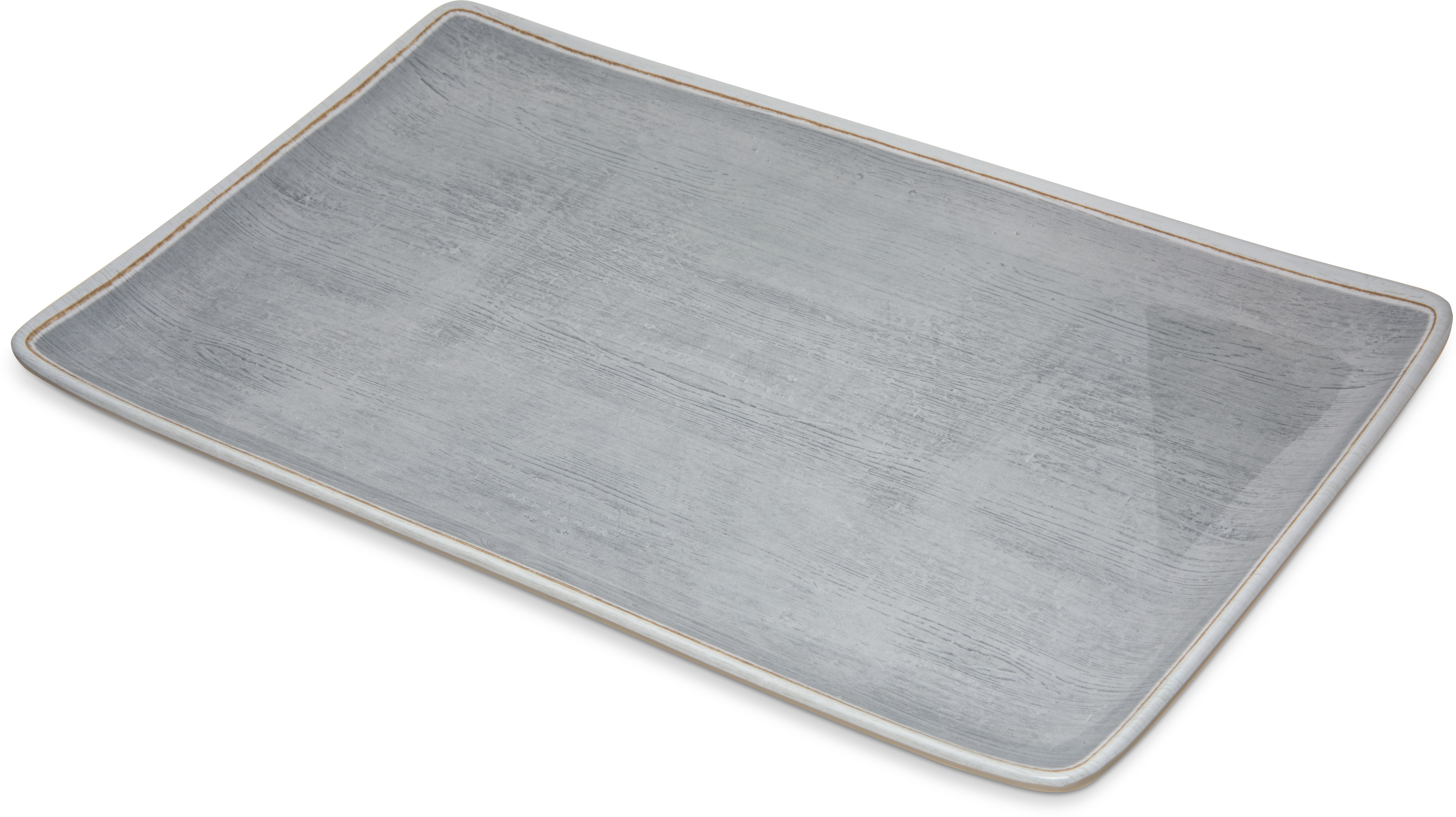 Melamine Rectangle Platter Tray 15 x 9 - Smoke