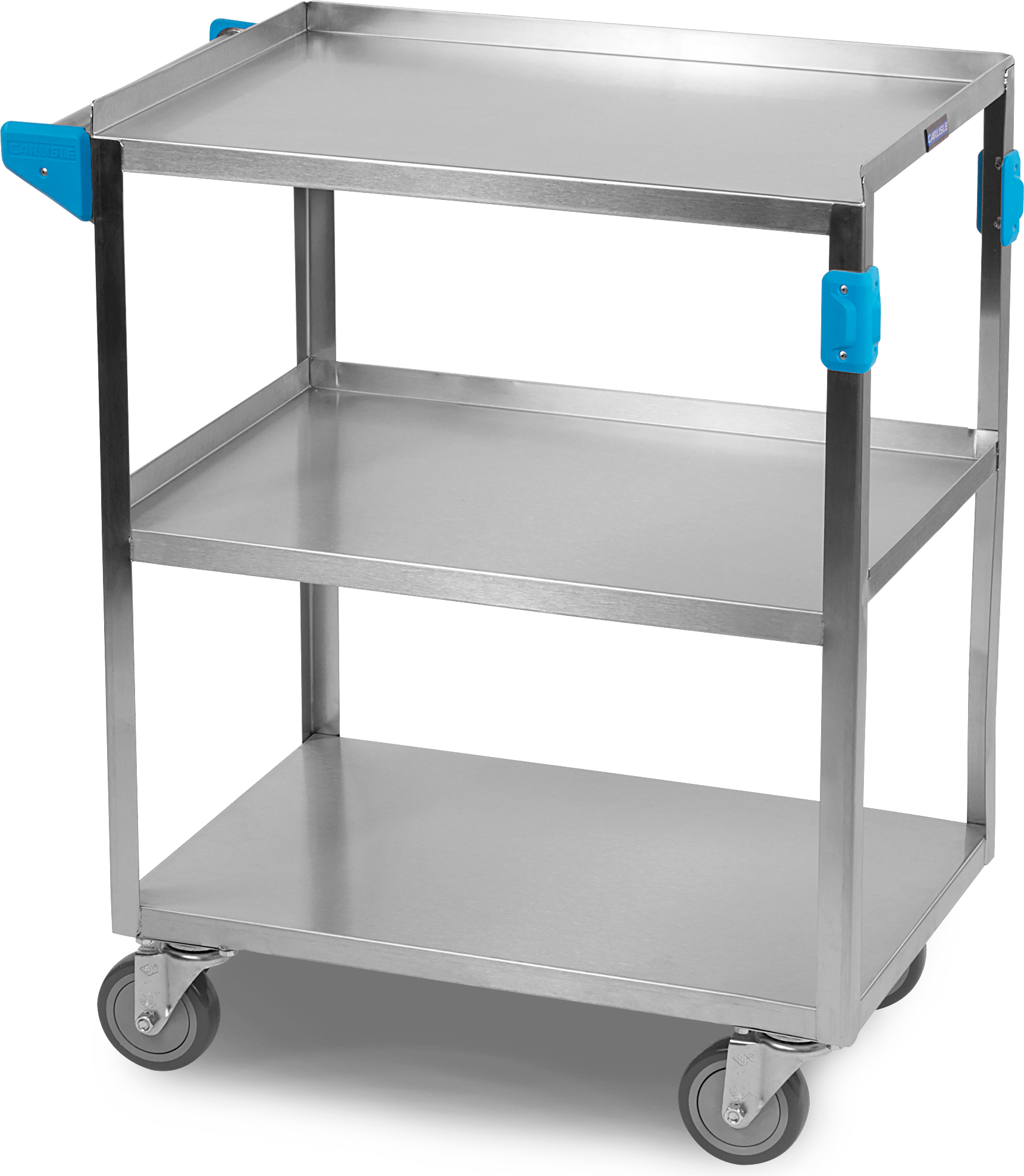 3 Shelf Stainless Steel Utility Cart 500 lb Capacity 15.5W x 24L - Stainless Steel