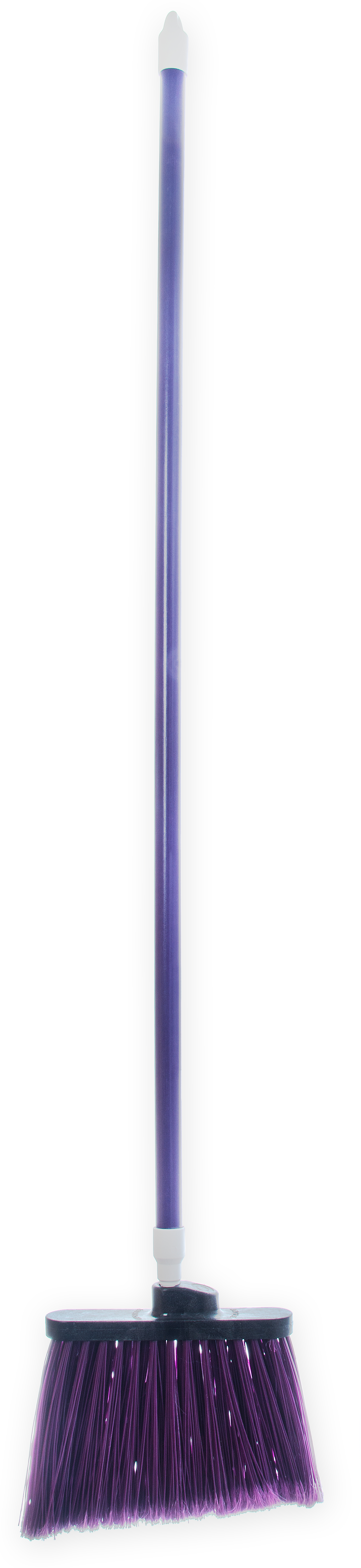 Duo-Sweep Angle Broom Flagged Bristle 56 Long - Purple