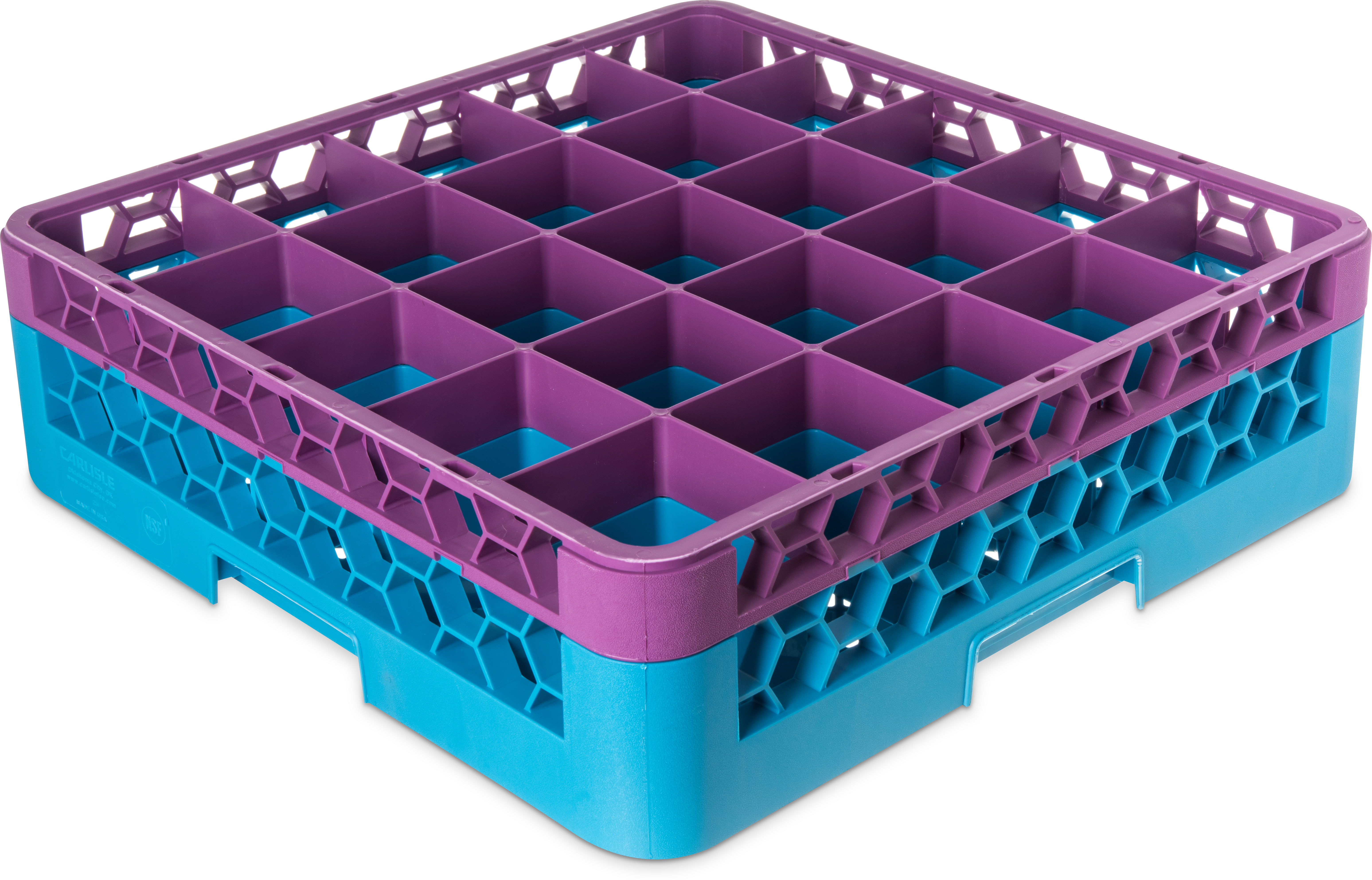 OptiClean 25 Compartment Glass Rack with 1 Extender 5.56 - Lavender-Carlisle Blue