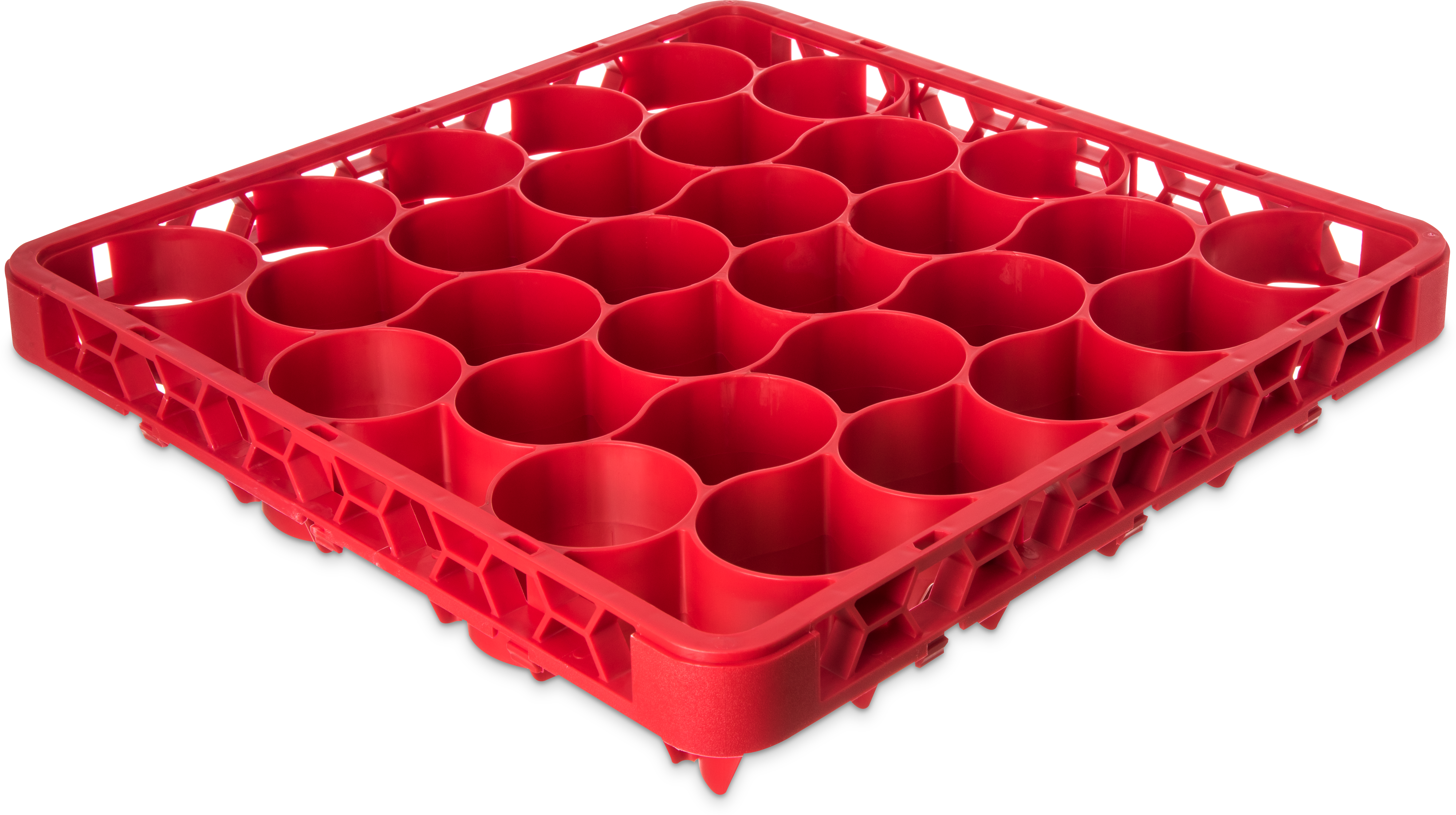 OptiClean NeWave Color-Coded Long Glass Rack Extender 30 Compartment - Red